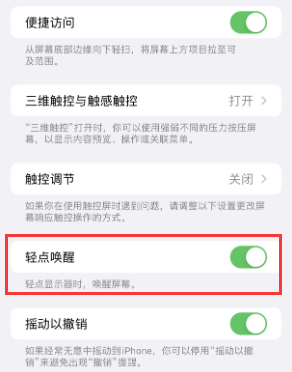 丹寨苹果授权维修站分享iPhone轻点无法唤醒怎么办 