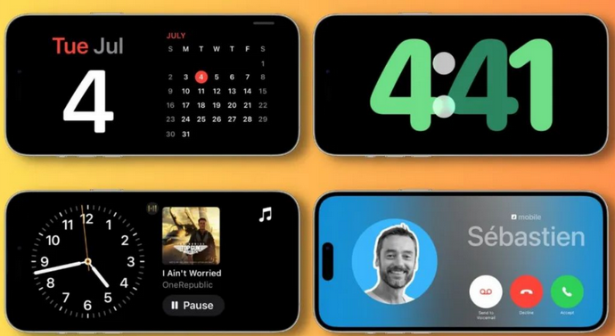 丹寨苹果手机维修分享iOS17横屏充电待机显示有什么好处 