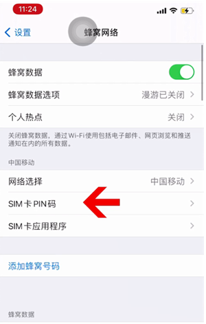 丹寨苹果14维修网分享如何给iPhone14的SIM卡设置密码 